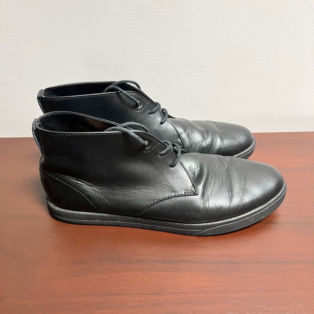 Strayhorn Black Leather Men's Sneaker from Clae